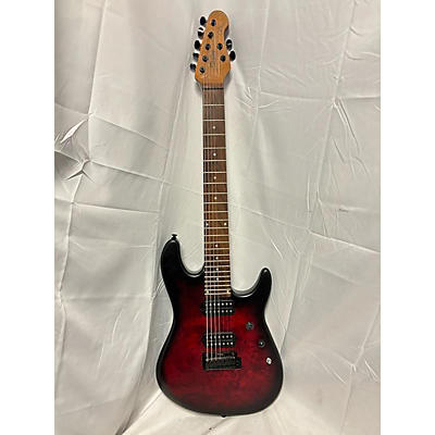 Sterling by Music Man Used Sterling By Music Man Jason Richardson Signature 7-string Trans Crimson Red Solid Body Electric Guitar