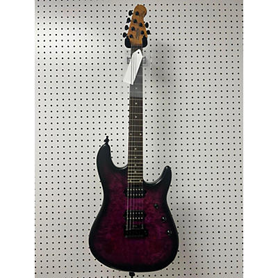 Sterling by Music Man Used Sterling By Music Man Jason Richardson Signature Cutlass Cosmic Purple Burst Satin Solid Body Electric Guitar