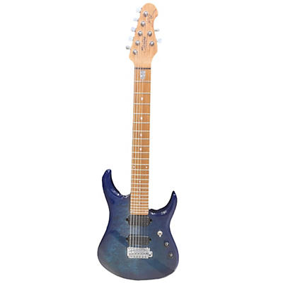 Sterling by Music Man Used Sterling By Music Man John Petrucci JP157 7 String CERULEAN PARADISE Solid Body Electric Guitar