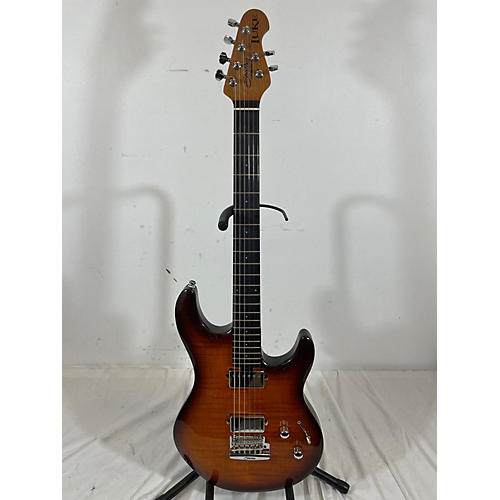 Sterling by Music Man Used Sterling By Music Man Luke Flame Maple Hazel Burst Solid Body Electric Guitar Hazel Burst