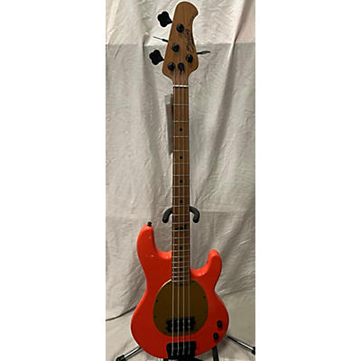 Sterling by Music Man Used Sterling By Music Man Pete Wentz Signature StingRay Fiesta Red Electric Bass Guitar