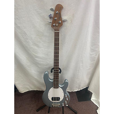 Sterling by Music Man Used Sterling By Music Man Ray34 Silver Mist Electric Bass Guitar