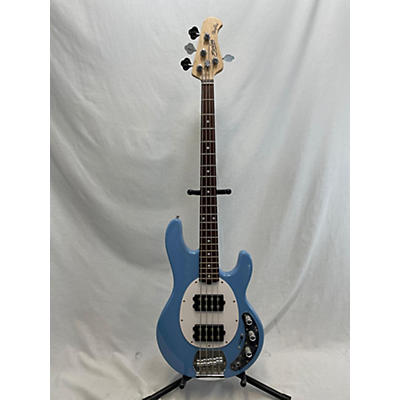 Sterling by Music Man Used Sterling By Music Man Ray4 Chopper Blue Electric Bass Guitar