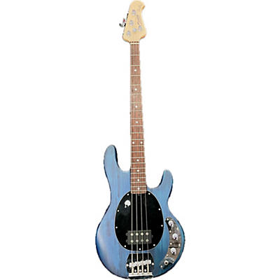 Sterling by Music Man Used Sterling By Music Man Ray4 Trans Blue Electric Bass Guitar