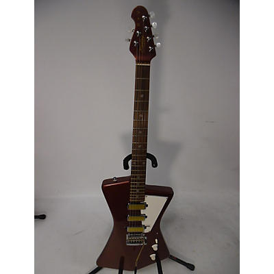 Sterling by Music Man Used Sterling By Music Man SAINT VINCENT GOLDIE Pink Solid Body Electric Guitar