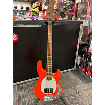 Sterling By Music Man Used Sterling By Music Man Short Scale Orange Electric Bass Guitar