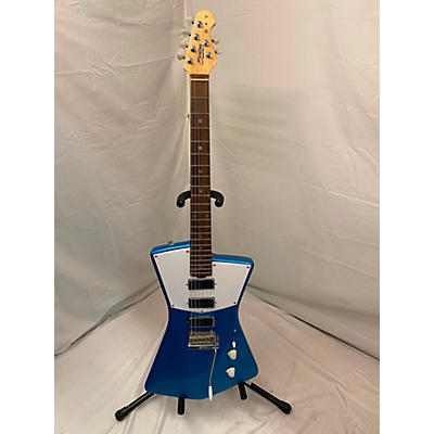 Sterling by Music Man Used Sterling By Music Man St Vincent Blue Solid Body Electric Guitar