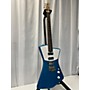 Used Sterling by Music Man Used Sterling By Music Man St Vincent Light Blue Solid Body Electric Guitar light blue