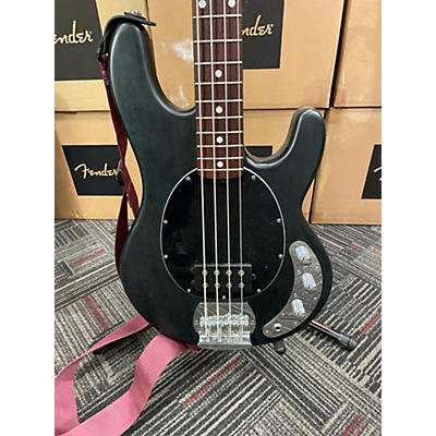 Sterling by Music Man Used Sterling By Music Man Sting Ray Black Electric Bass Guitar