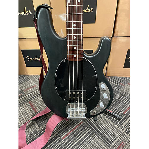 Sterling by Music Man Used Sterling By Music Man Sting Ray Black Electric Bass Guitar Black