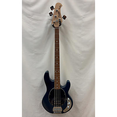 Sterling by Music Man Used Sterling By Music Man Sting Ray Blue Electric Bass Guitar