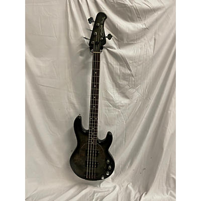 Sterling by Music Man Used Sterling By Music Man StingRay Ray34 Burl Top Rosewood Fingerboard Black Satin Electric Bass Guitar