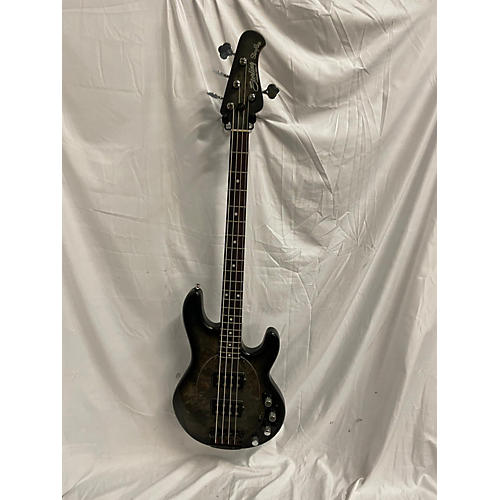 Sterling by Music Man Used Sterling By Music Man StingRay Ray34 Burl Top Rosewood Fingerboard Black Satin Electric Bass Guitar Black Satin