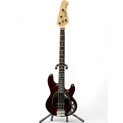 Sterling by Music Man Used Sterling By Music Man Stingray Dark Red Electric Bass Guitar dark red