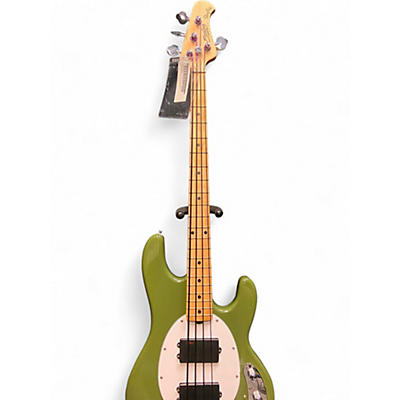 Sterling by Music Man Used Sterling By Music Man Stingray Green Electric Bass Guitar