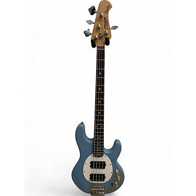 Used Sterling By Music Man Sub 4 Blue Electric Bass Guitar