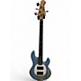 Used Sterling By Music Man Sub 4 Blue Electric Bass Guitar Blue