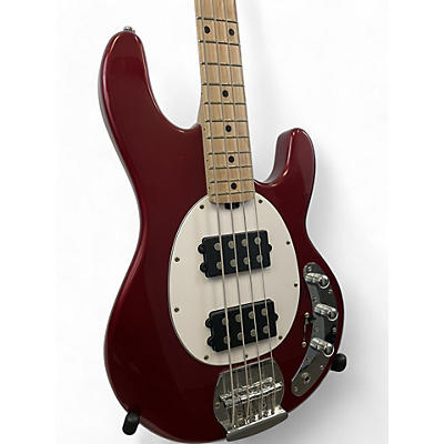 Sterling by Music Man Used Sterling By Music Man Sub 4 Red Electric Bass Guitar