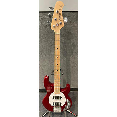 Sterling by Music Man Used Sterling By Music Man Sub 4 Red Electric Bass Guitar