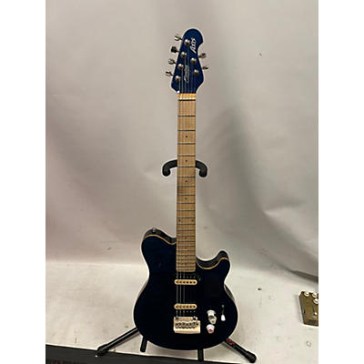 Sterling by Music Man Used Sterling By Music Man Sub Axis AX3 Flame Neptune Blue Solid Body Electric Guitar