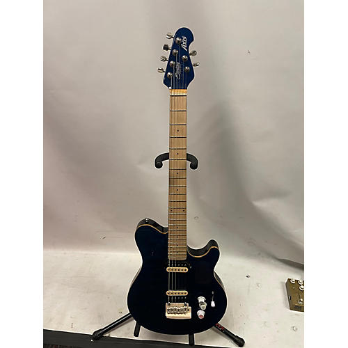 Sterling by Music Man Used Sterling By Music Man Sub Axis AX3 Flame Neptune Blue Solid Body Electric Guitar Neptune Blue