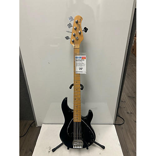 Sterling by Music Man Used Sterling By Music Man Sub Series Sting Ray 5 Black Electric Bass Guitar Black