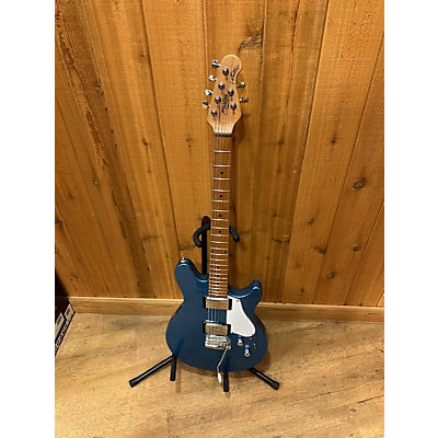 Sterling by Music Man Used Sterling By Music Man Valentine JV60 Blue Solid Body Electric Guitar