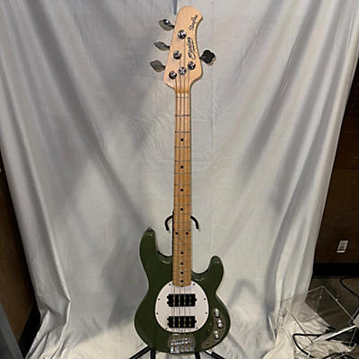 Used Sterling Music Man H H Bass Royal Olive Electric Bass Guitar
