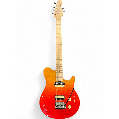 Sterling by Music Man Used Sterling by Music Man AX3QM AXIS Candy Red Burst Solid Body Electric Guitar Candy Red Burst