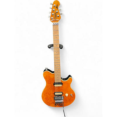 Used Sterling by Music Man AX40 Trans Gold Solid Body Electric Guitar