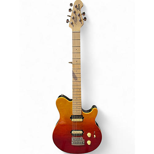 Used Sterling by Music Man AXIS QUILTED MAPLE SPECTRUM RED Solid Body Electric Guitar SPECTRUM RED