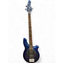 Used Sterling by Music Man Bongo Blue Electric Bass Guitar Blue