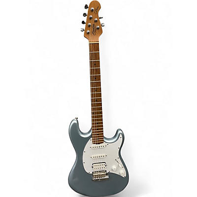 Used Sterling by Music Man CUTLASS HSS FIREMIST SILVER Solid Body Electric Guitar