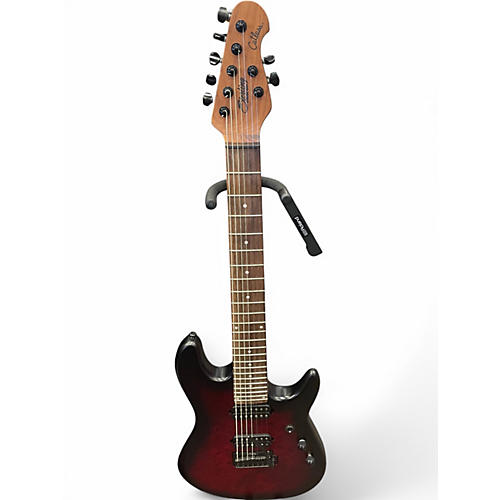 Used Sterling by Music Man CUTLASS JASON RICHARDSON SCARLET BURST Solid Body Electric Guitar SCARLET BURST
