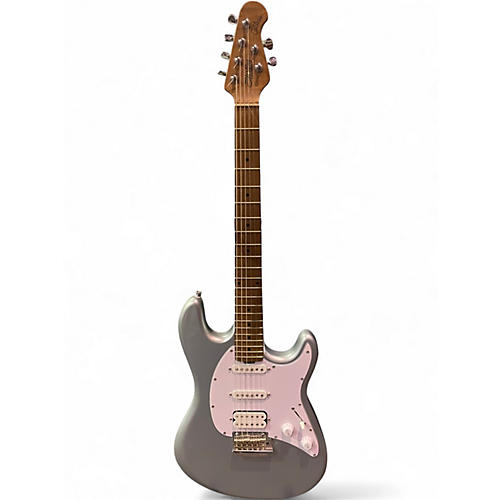 Used Sterling by Music Man CUTLASS Silver Solid Body Electric Guitar Silver