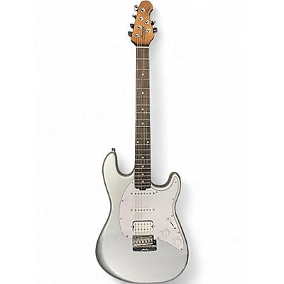 Used Sterling by Music Man CUTLASS Silver Solid Body Electric Guitar