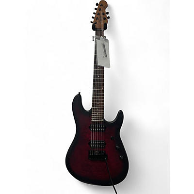 Sterling by Music Man Used Sterling by Music Man Cutlass 7 Jason Richardson Scarlett Burst Solid Body Electric Guitar