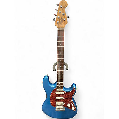 Used Sterling by Music Man Cutlass CT50HSS Blue Solid Body Electric Guitar