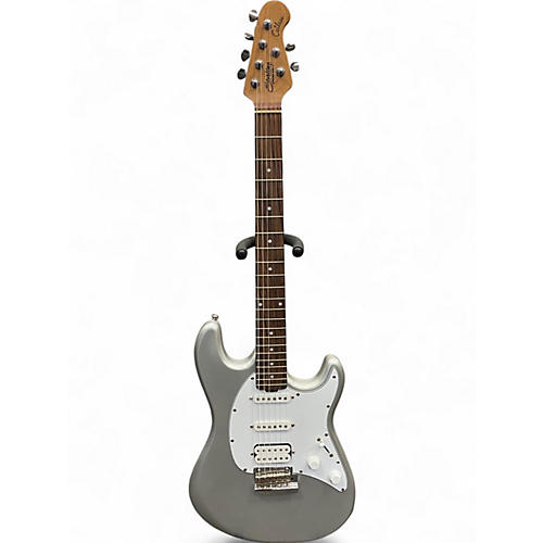Used Sterling by Music Man Cutlass Silver Solid Body Electric Guitar Silver