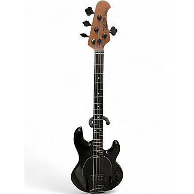 Used Sterling by Music Man DARK RAY Black Electric Bass Guitar
