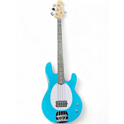 Used Sterling by Music Man Intro Series StingRay RAY2   electric blue Electric Bass Guitar