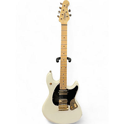 Used Sterling by Music Man JARED DINES ARTIST SERIES STING RAY OLYMPIC WHITE Solid Body Electric Guitar