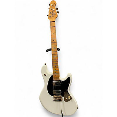 Used Sterling by Music Man JARED DINES STINGRAY Olympic White Solid Body Electric Guitar