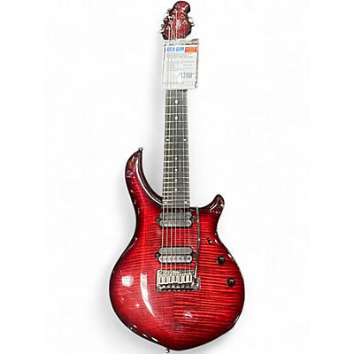 Used Sterling by Music Man JOHN PETRUCCI MAJESTY 7 Crimson Red Trans Solid Body Electric Guitar