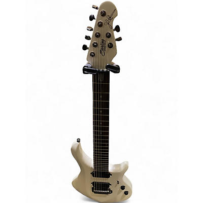 Used Sterling by Music Man JP MAJESTY 7 STRING White Solid Body Electric Guitar