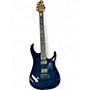 Used Sterling by Music Man JP150 DiMarzio Cerulean Blue Solid Body Electric Guitar Cerulean Blue