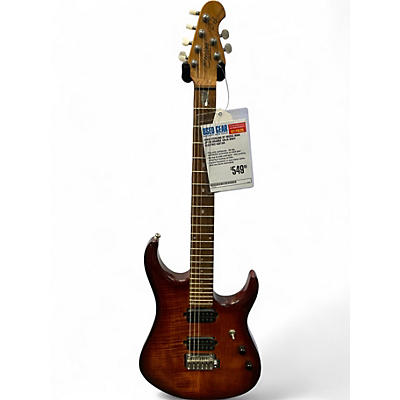 Used Sterling by Music Man JP150 Orange Solid Body Electric Guitar