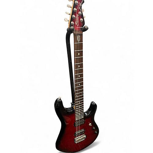 Used Sterling by Music Man JP150 Red Burst Solid Body Electric Guitar Red Burst