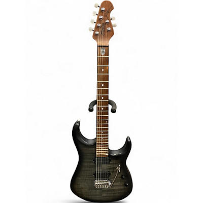 Used Sterling by Music Man JP150 TRANS BLACK SATIN Solid Body Electric Guitar