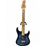 Used Sterling by Music Man JP150 Trans Blue Solid Body Electric Guitar Trans Blue